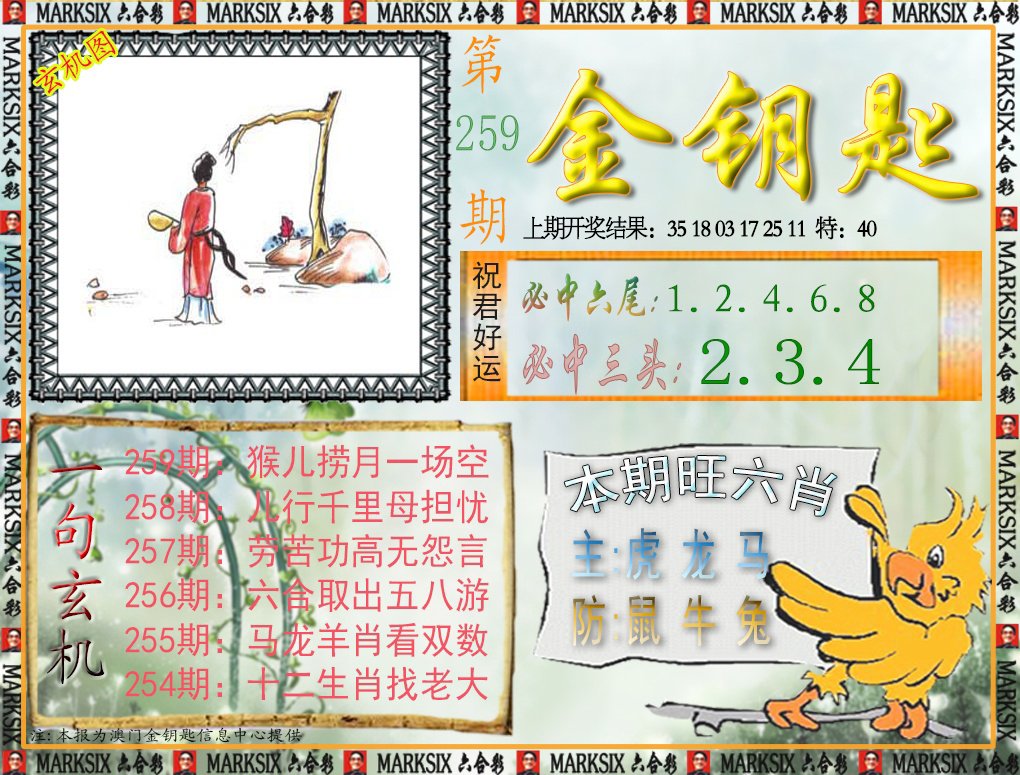 2024259期金钥匙