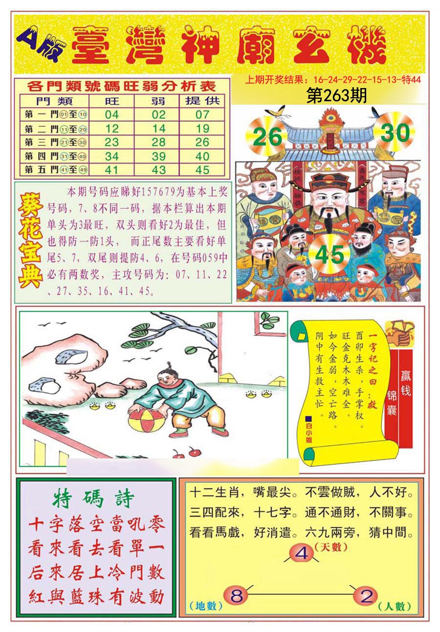 2024263期台湾神庙A