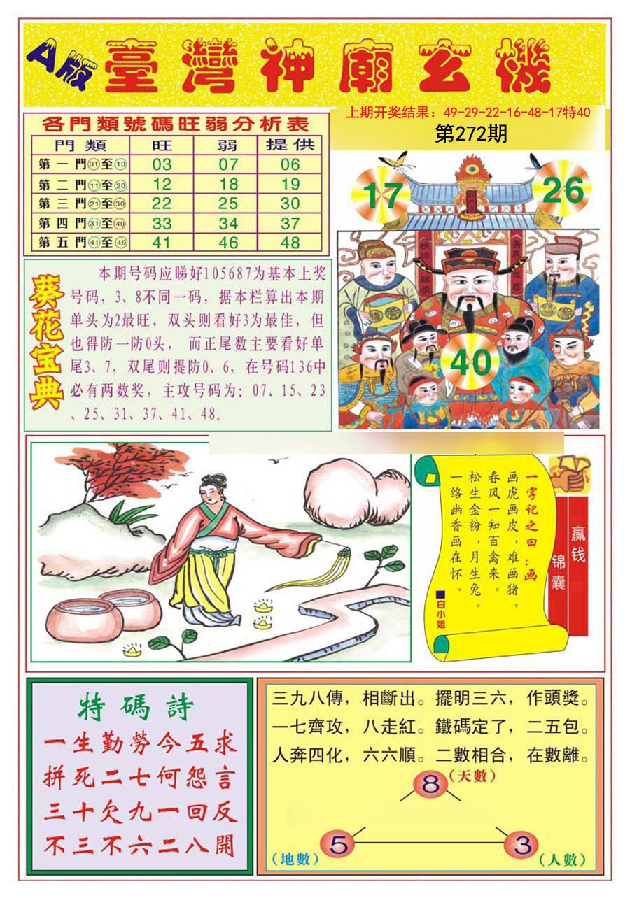 2024272期台湾神庙A