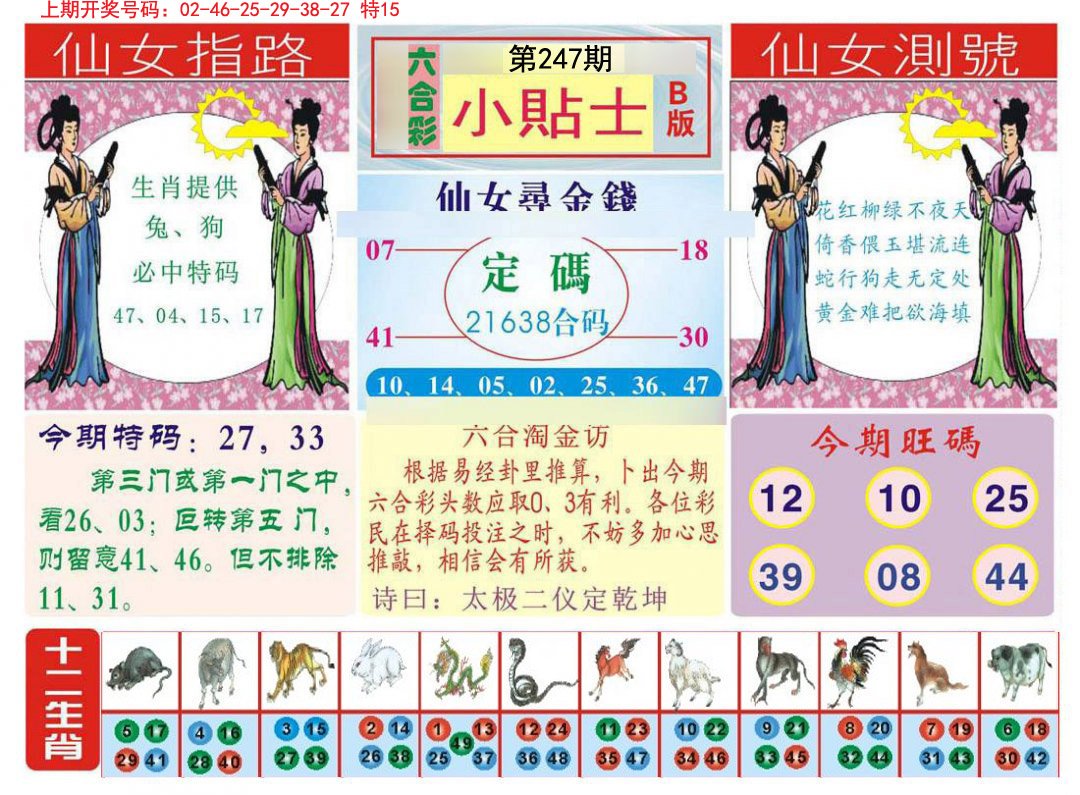 2024247期小贴士B