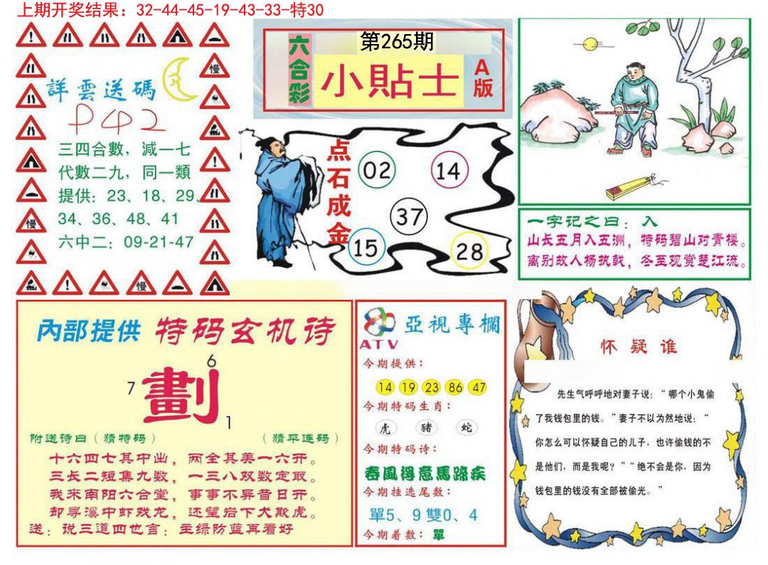 2024265期小贴士A