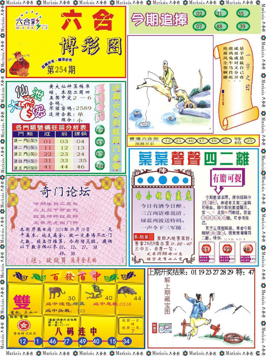 2024254期六合博彩图
