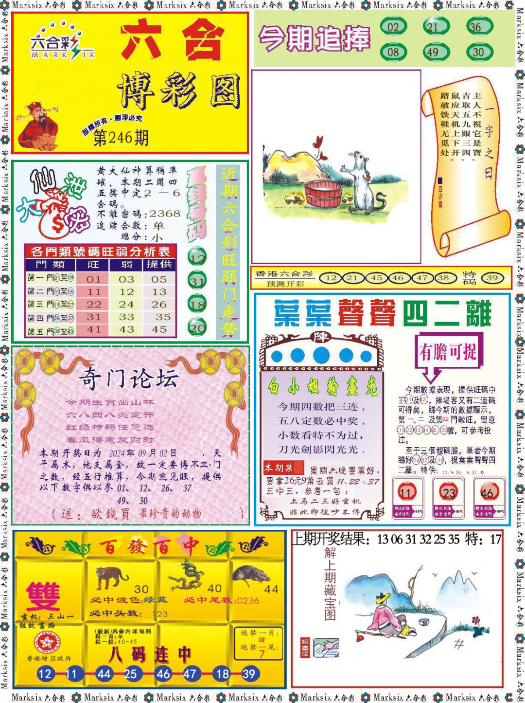 2024246期六合博彩图