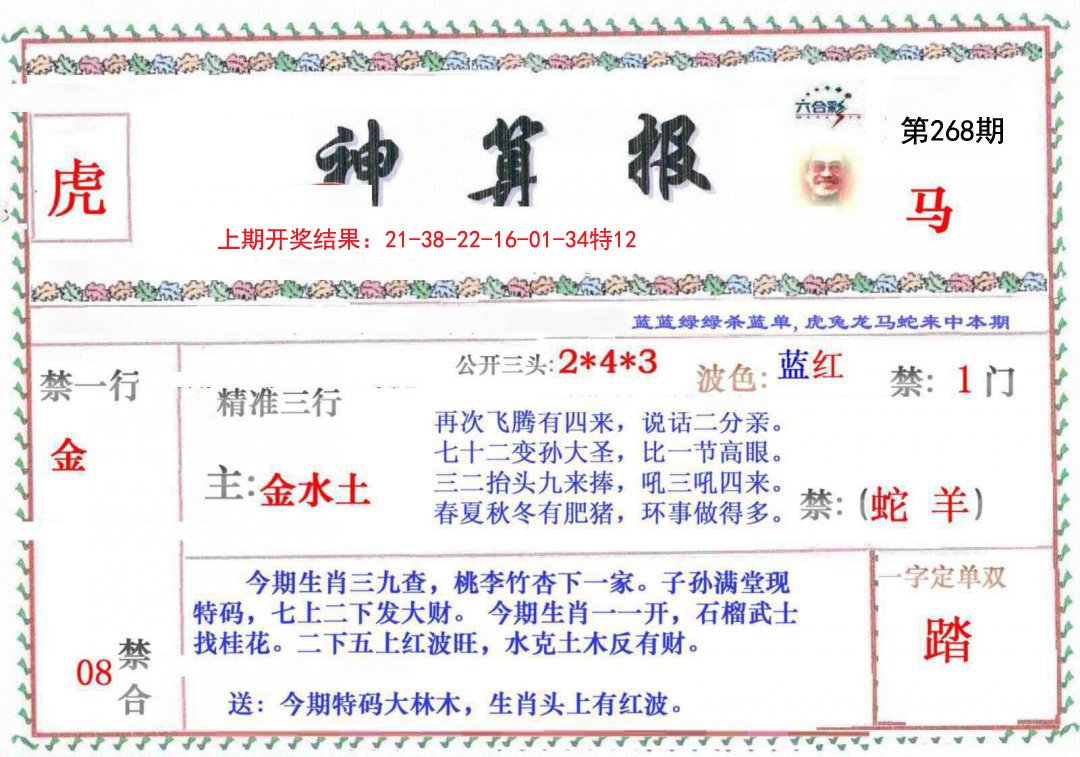 2024268期神算報