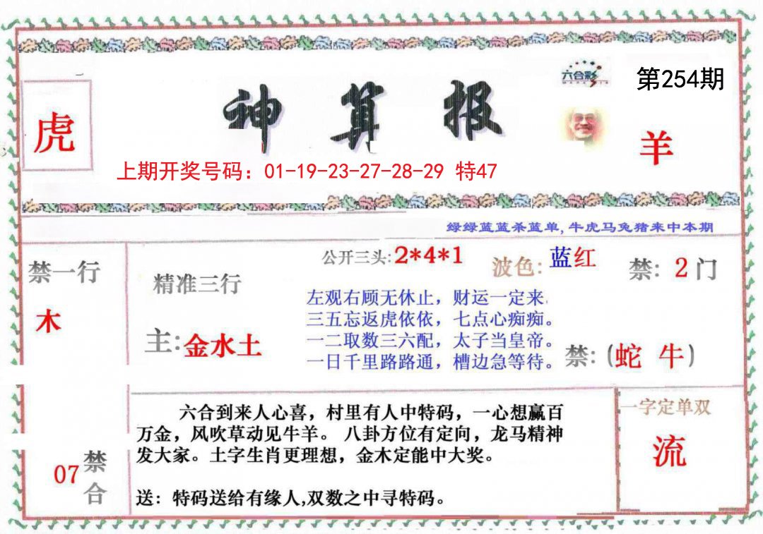 2024254期神算報