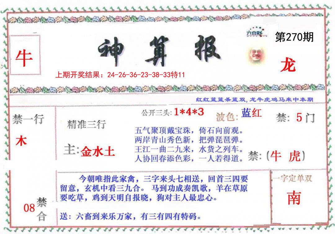 2024270期神算報