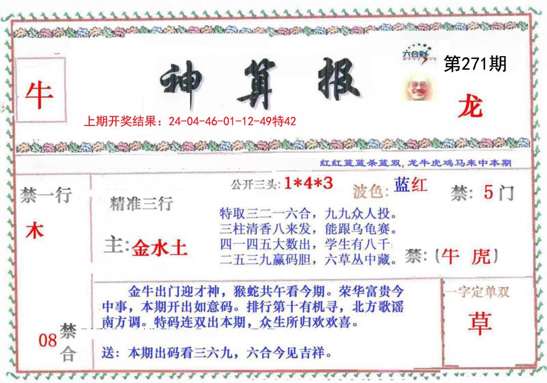 2024271期神算報