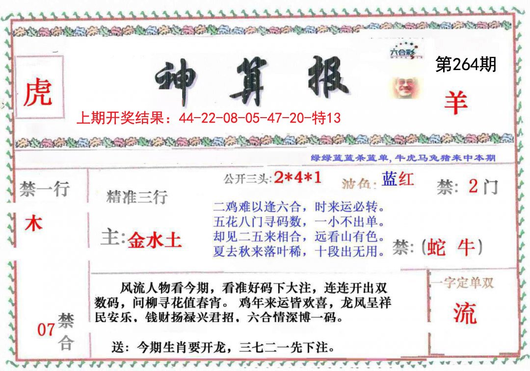 2024264期神算報