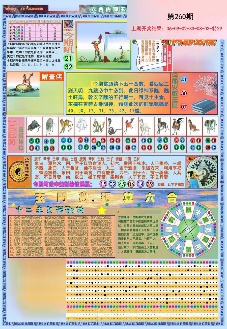 2024260期(新版)内部玄机A