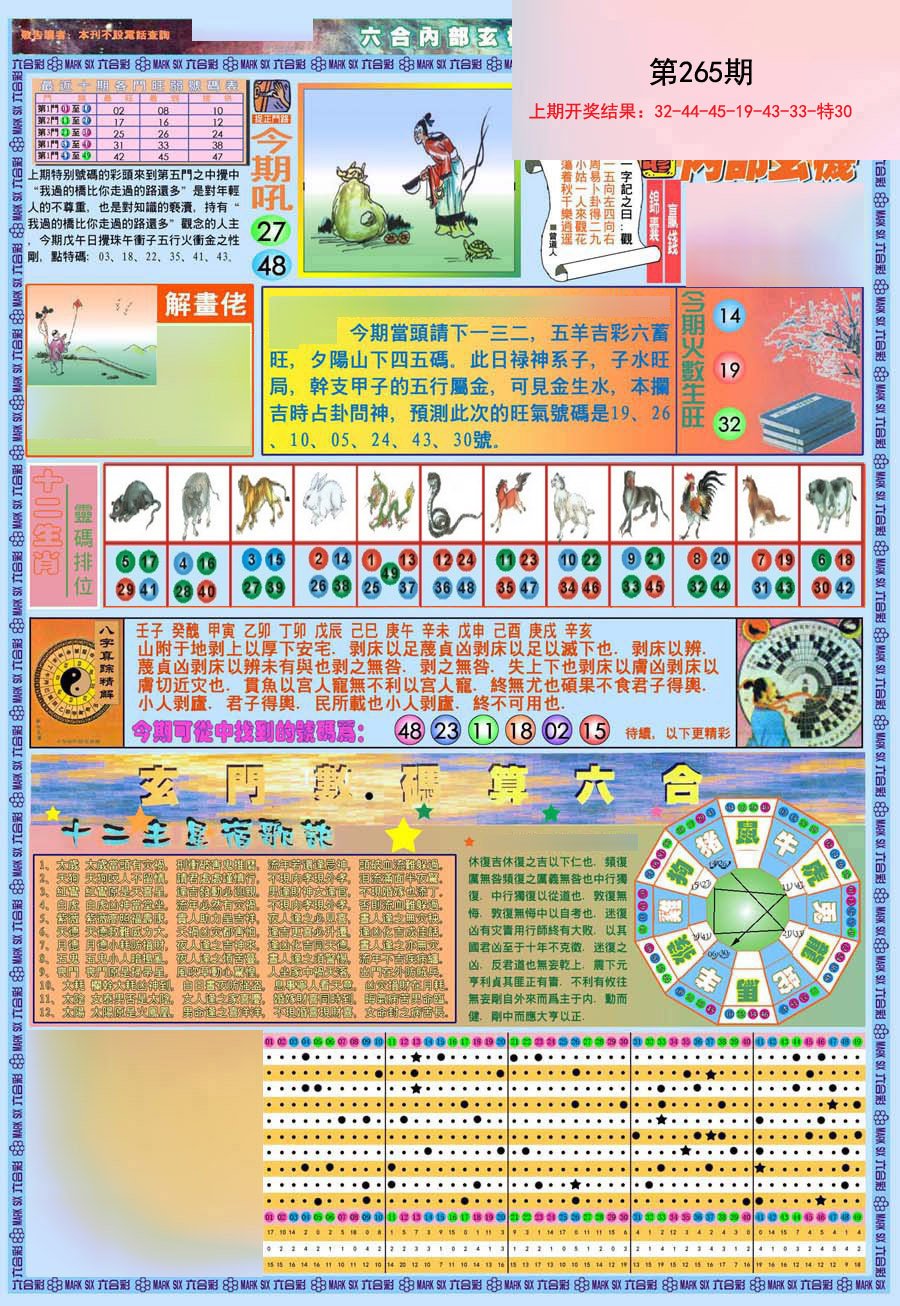2024265期(新版)内部玄机A