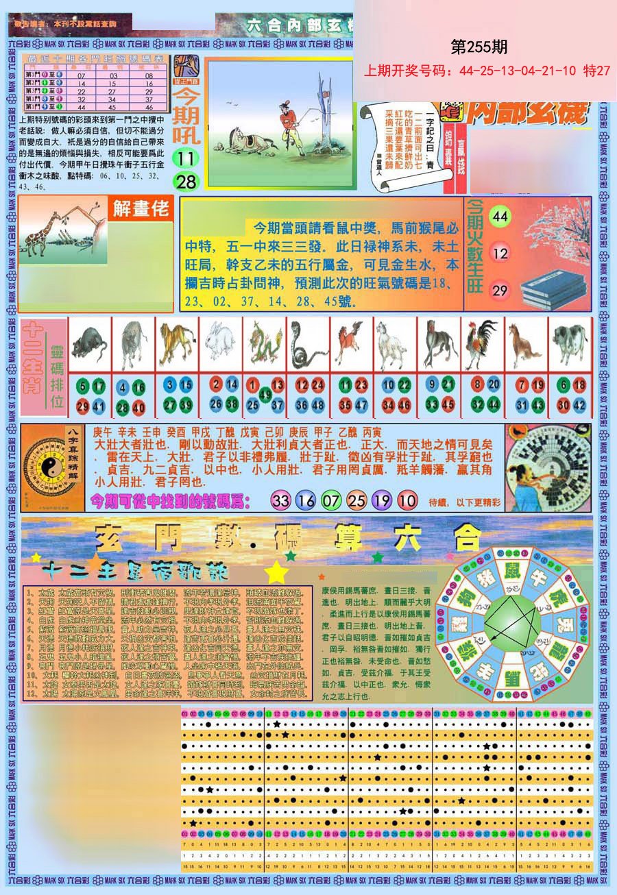 2024255期(新版)内部玄机A
