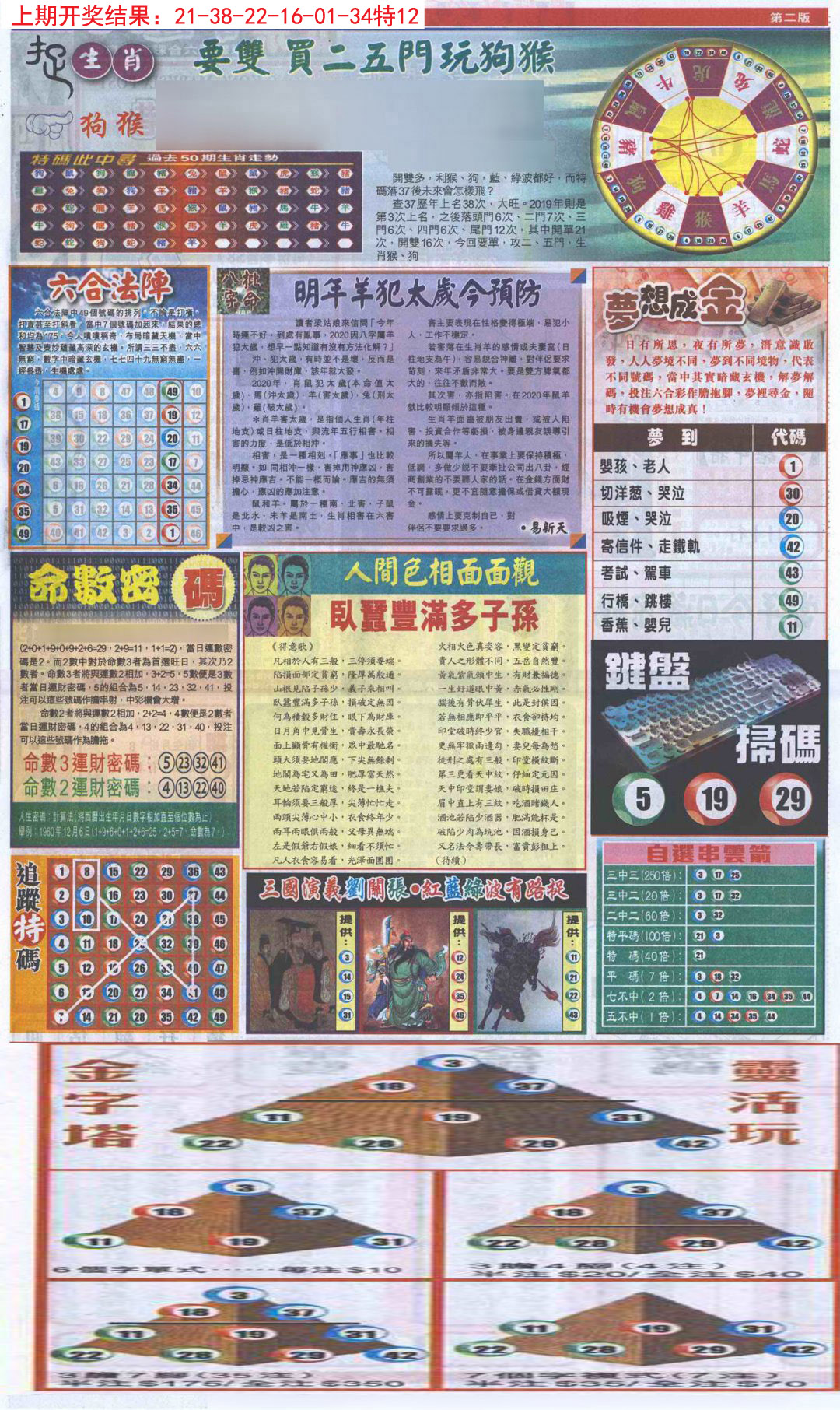 2024268期新报跑狗-2(背面)