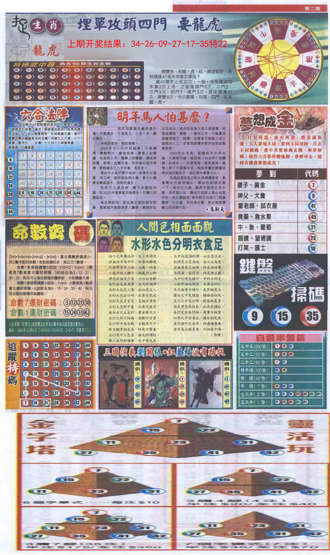 2024269期新报跑狗-2(背面)