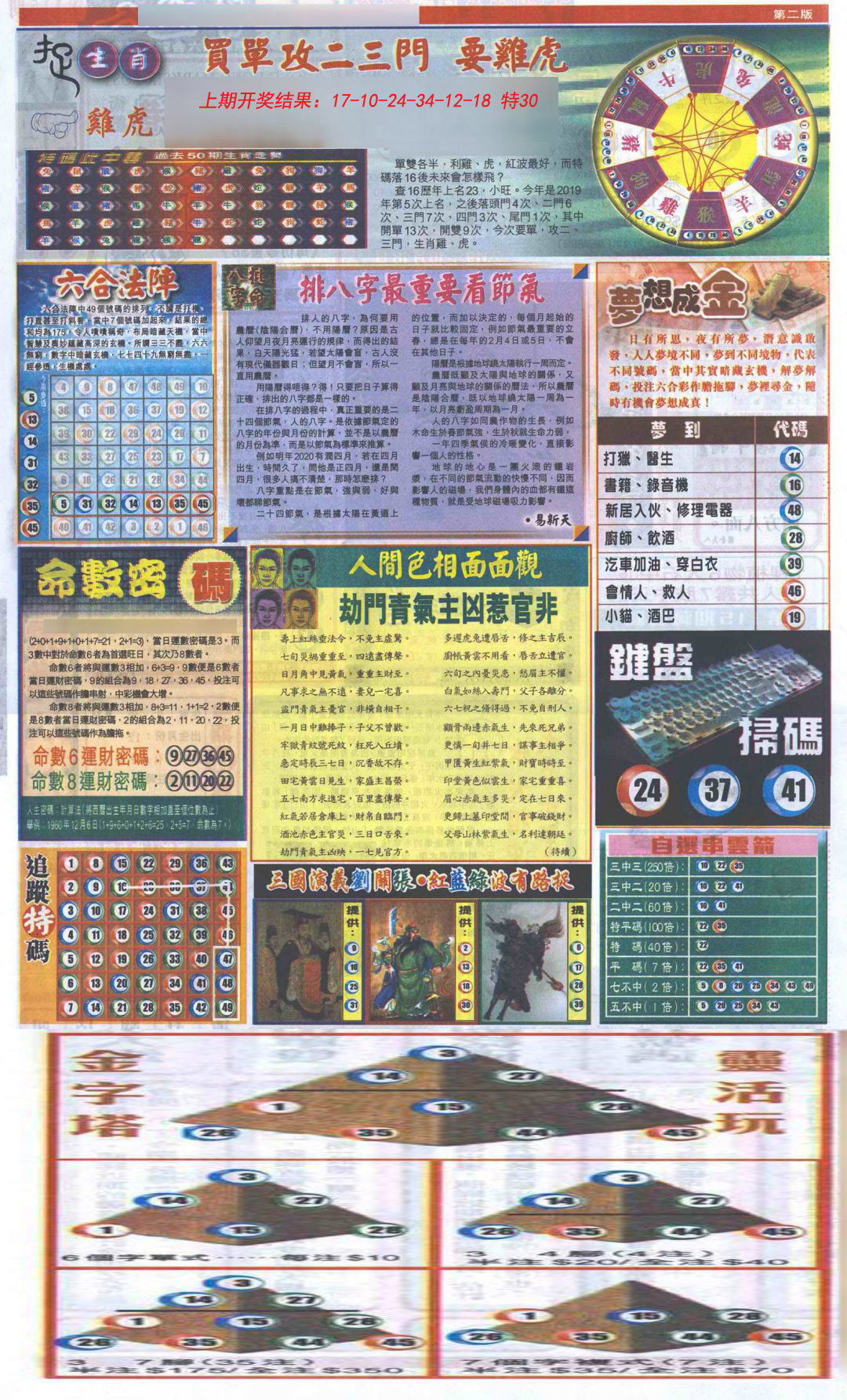 2024273期新报跑狗-2(背面)