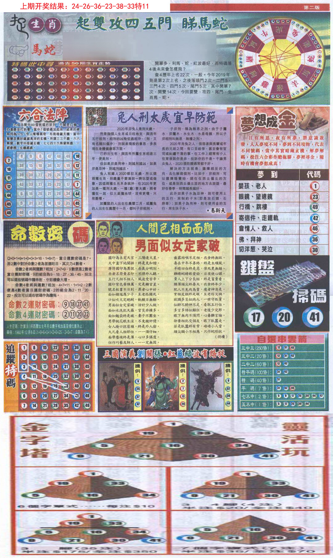 2024270期新报跑狗-2(背面)