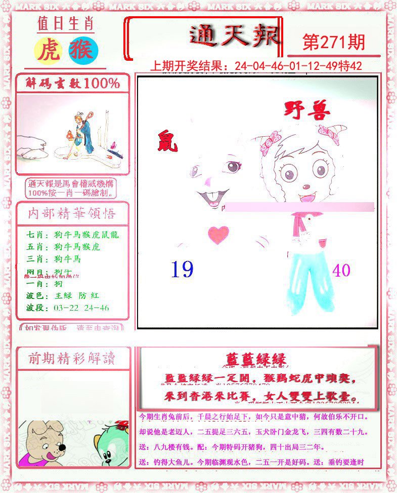 2024271期小喜通天报
