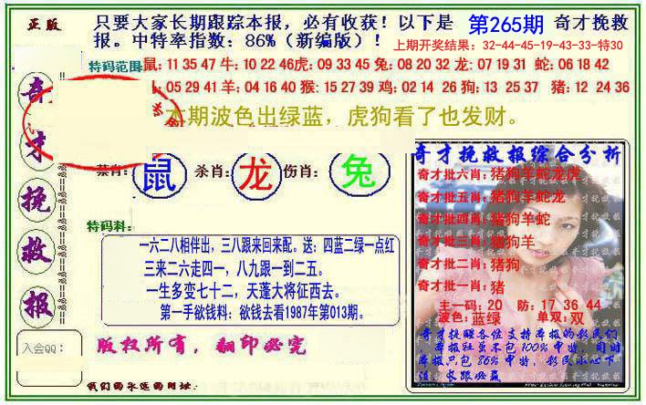 2024265期挽救报