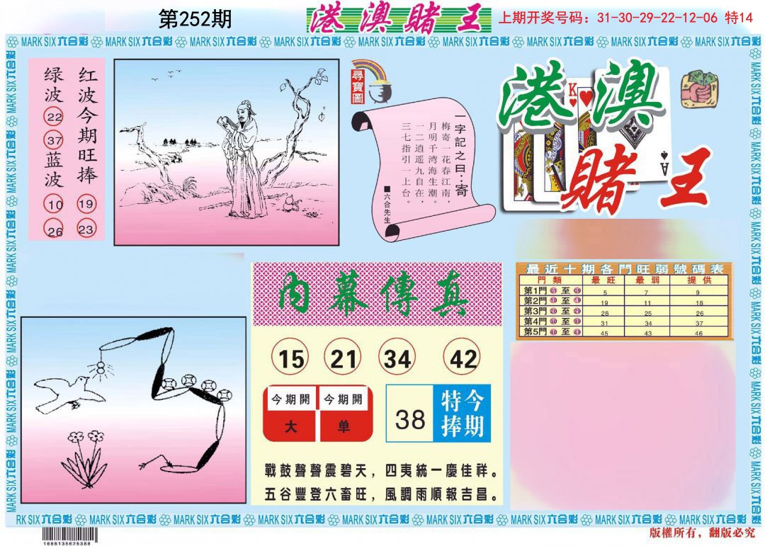 2024252期港澳赌王A