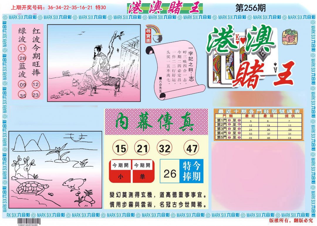 2024256期港澳赌王A
