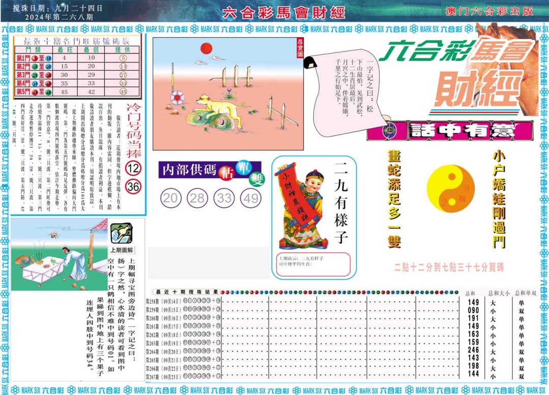 2024268期马会财经A