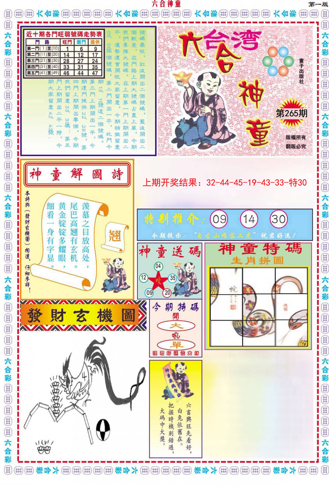 2024265期六合神童A