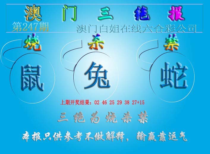 2024247期三绝报（新版）