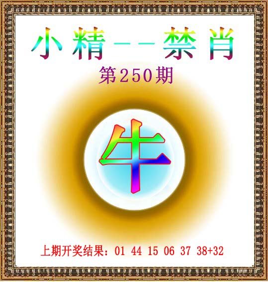 2024250期小精禁肖