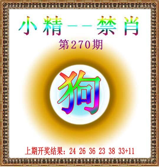 2024270期小精禁肖