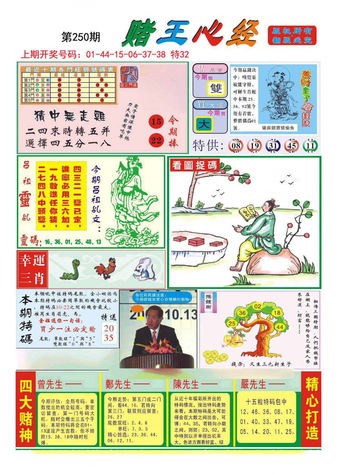 2024250期赌王心经