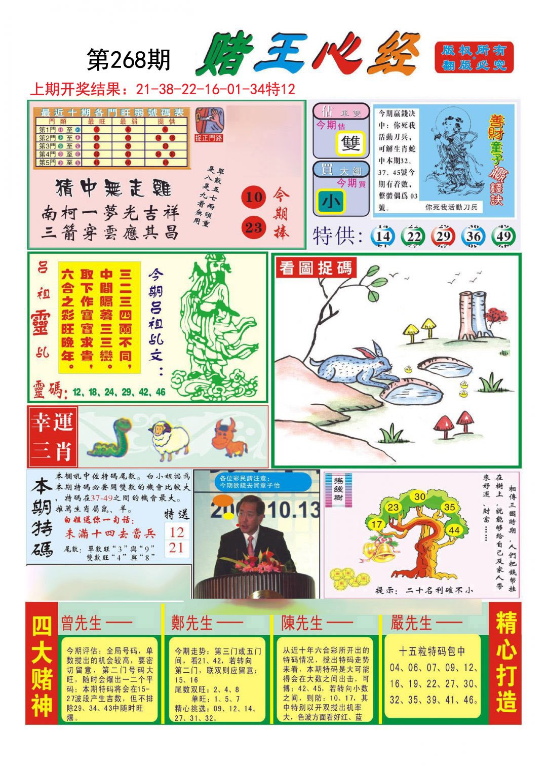 2024268期赌王心经