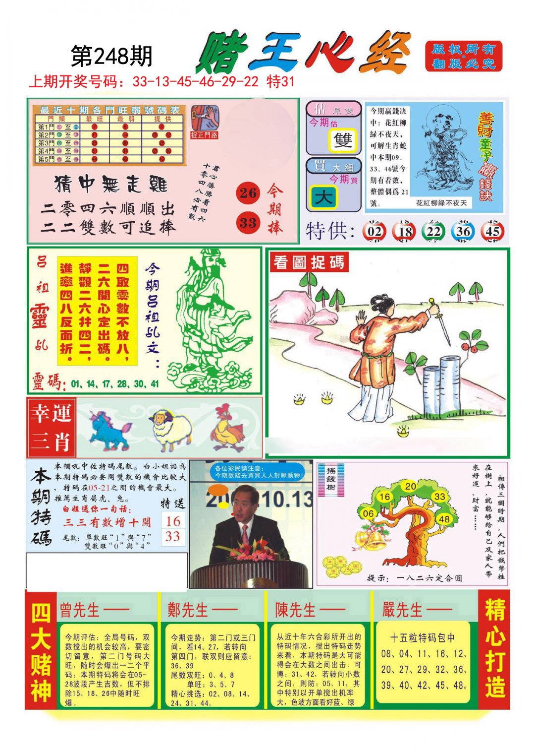 2024248期赌王心经