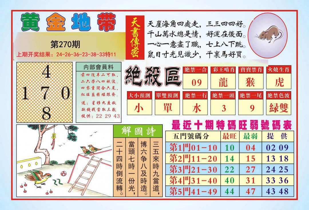 2024270期黄金地带