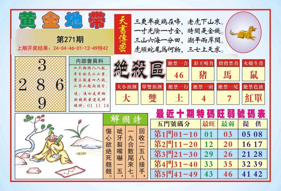 2024271期黄金地带