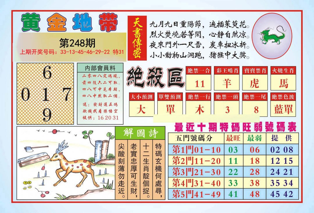 2024248期黄金地带