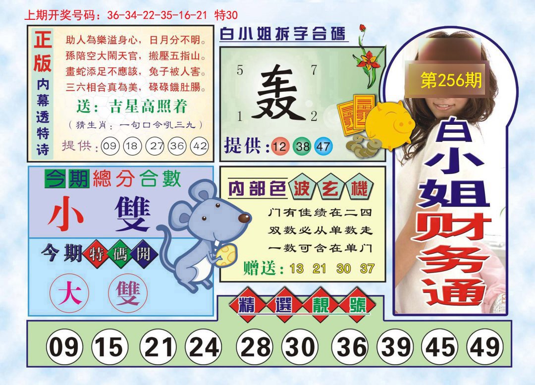 2024256期白小姐财务通