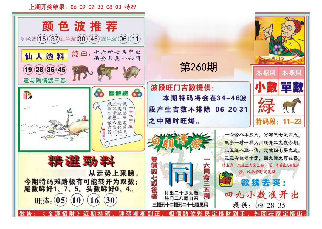 2024260期金运招财