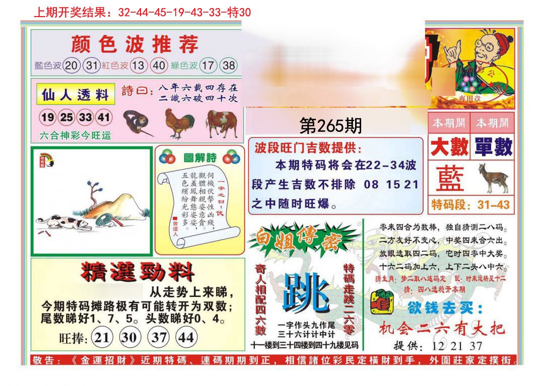 2024265期金运招财