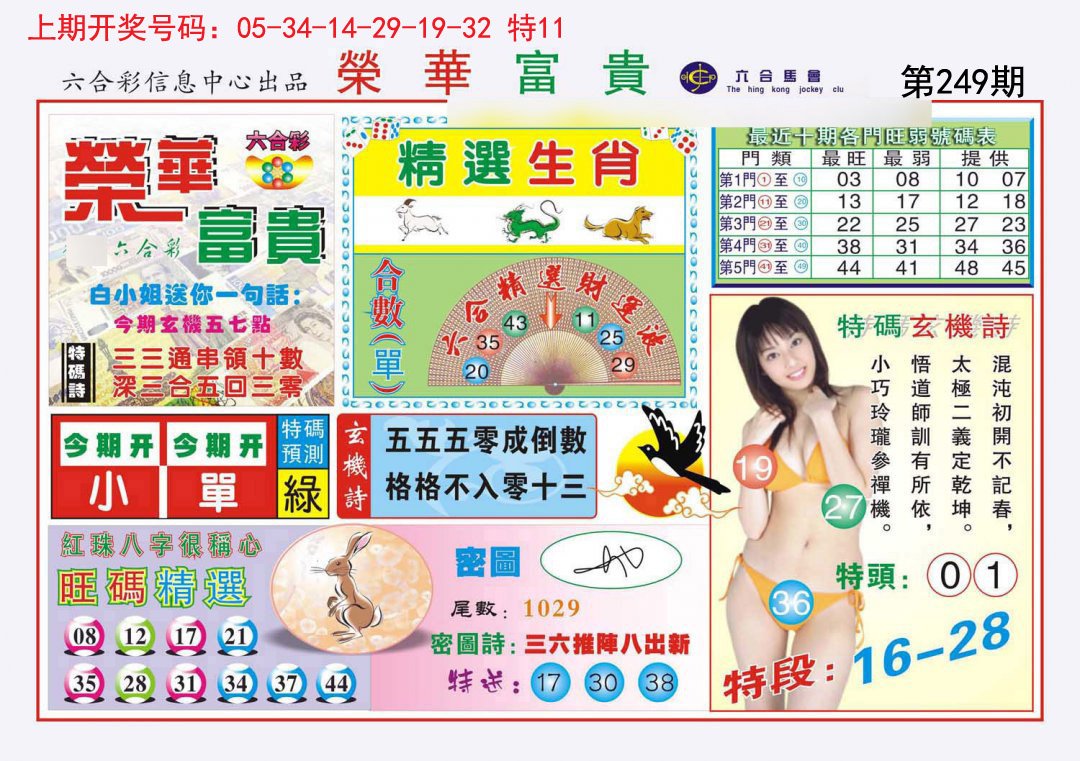 2024249期荣华富贵