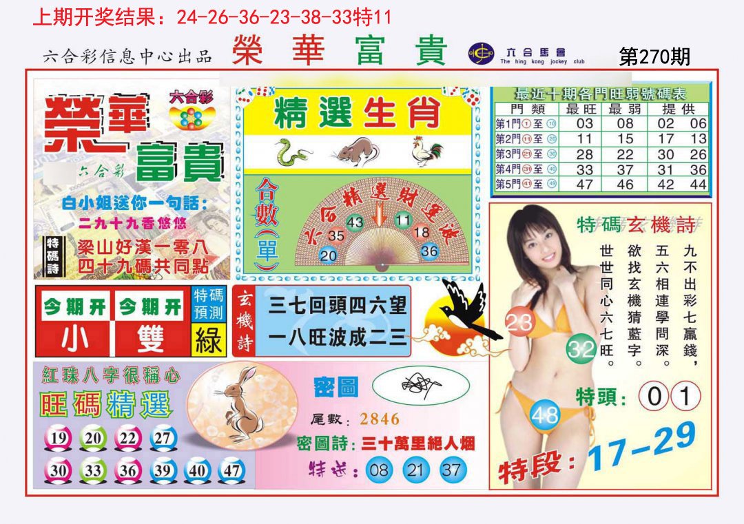 2024270期荣华富贵