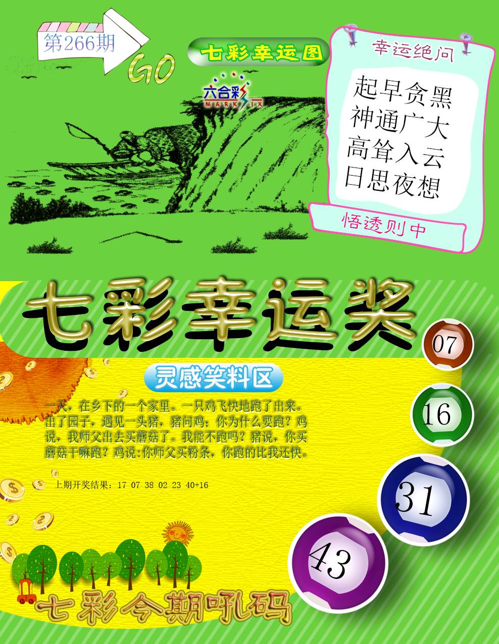 2024266期七彩幸运奖