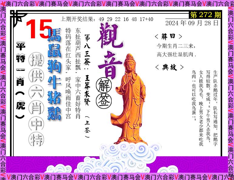 2024272期观音解签