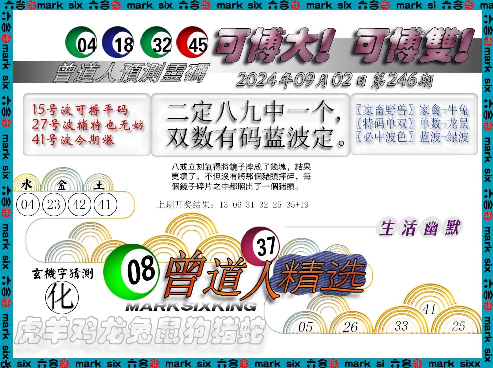 2024246期曾道人精选