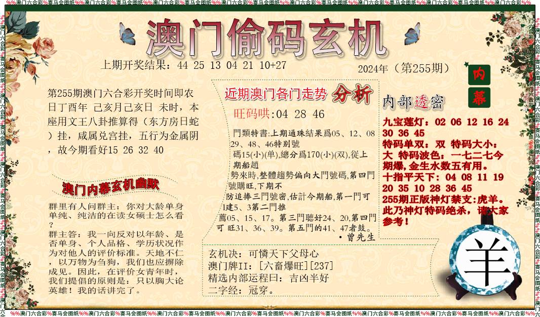 2024255期偷码玄机