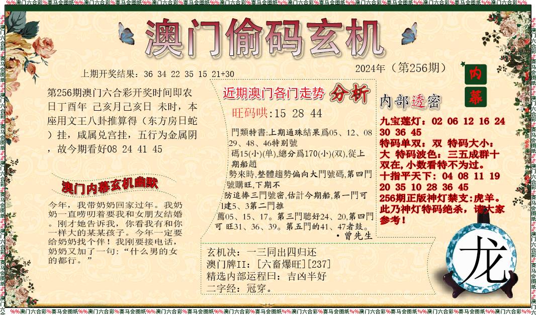 2024256期偷码玄机