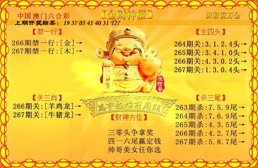 2024267期金财神