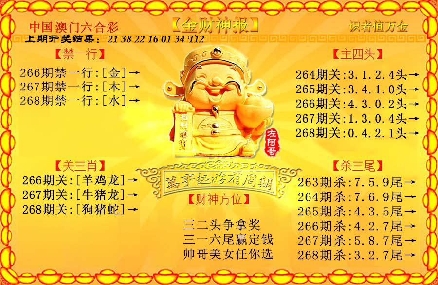 2024268期金财神