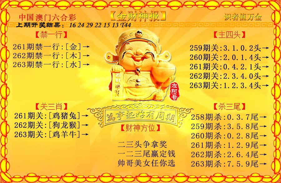 2024263期金财神