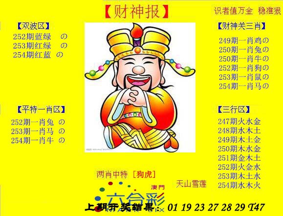 2024254期黄财神