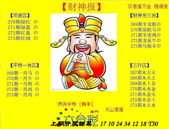 2024273期黄财神