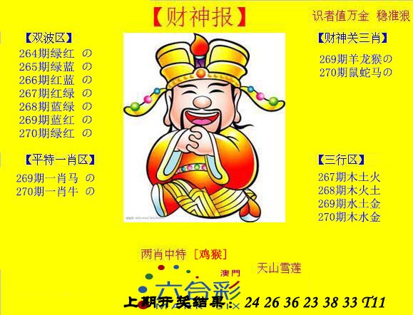 2024270期黄财神
